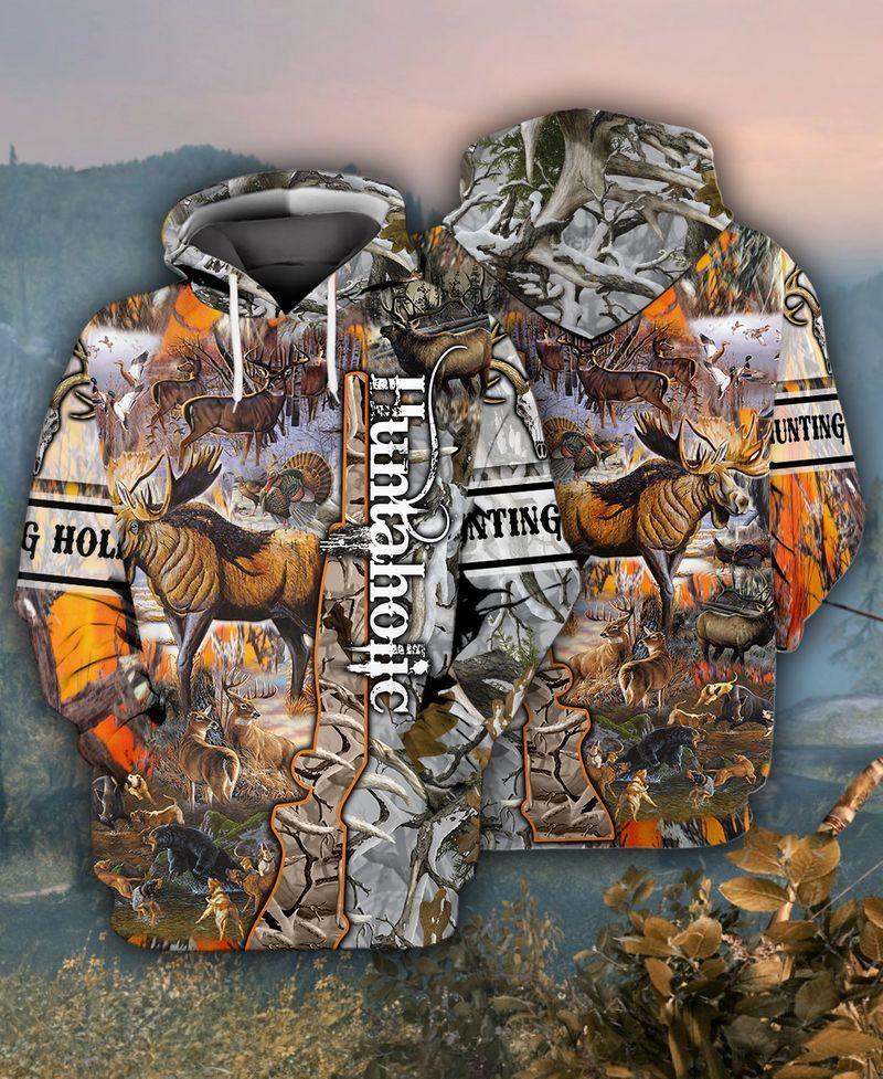 Hunting 3D All Over Printed Unisex Hoodie T-Shirts Plus Size S-5Xl