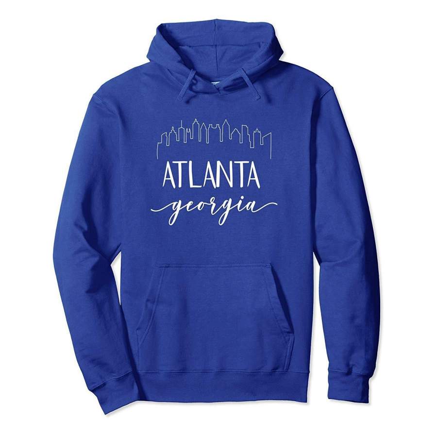 Atlanta Georgia Hoodie – State Calligraphy Pullover Shirt