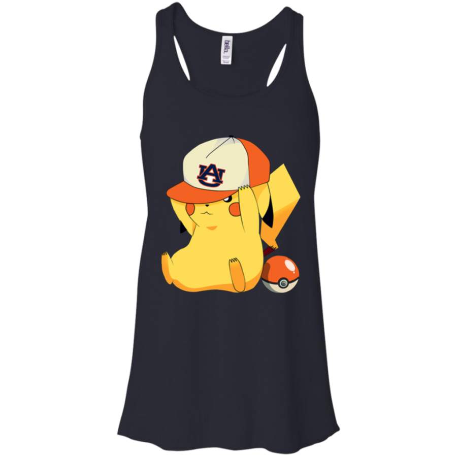 Amazing tee Shop Auburn Tigers Pikachu Pokemon t shirt Racerback Tank