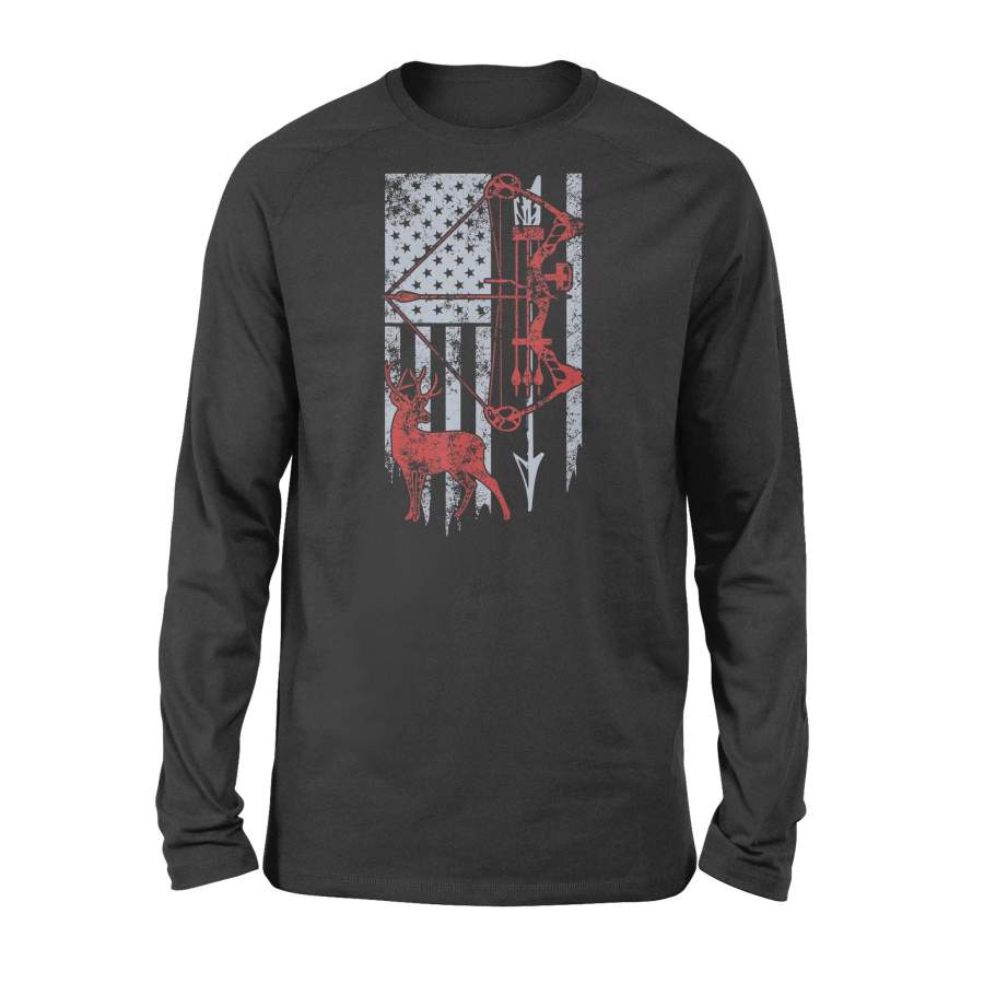 Bow Hunting Deer Flag for Men Or Women Hunters – Standard Long Sleeve