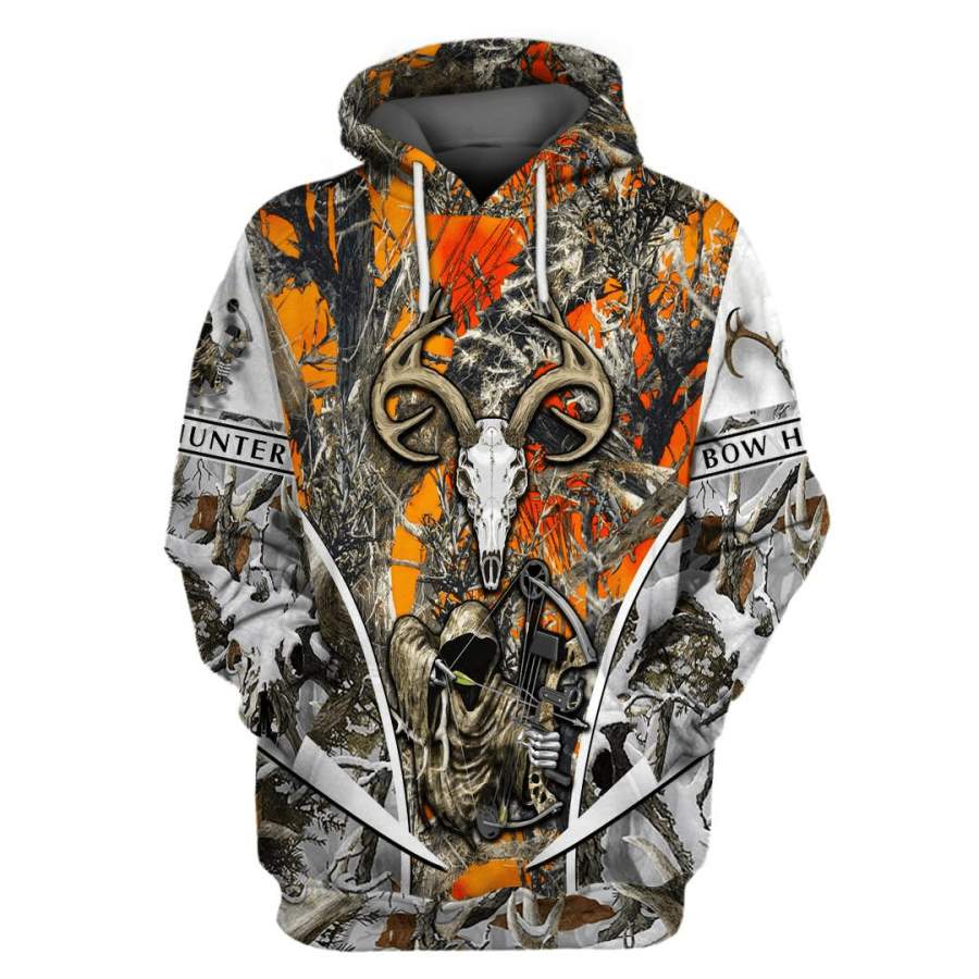 Bowhunting Deer Camo Branded Unisex Hoodie