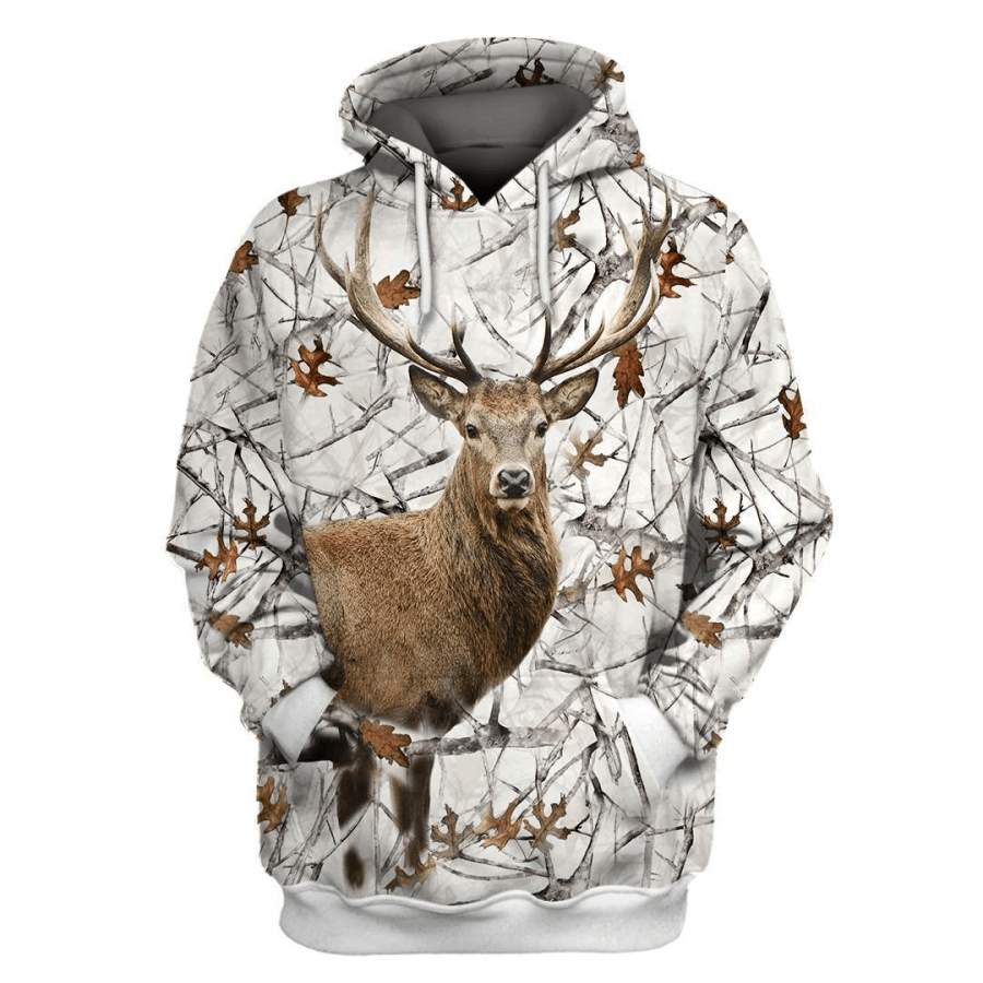 Camo Hunting Deer For Men Women Branded Unisex Hoodie