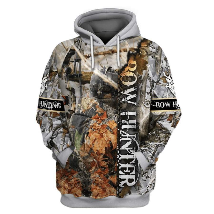 Bow Hunting Camo Branded Unisex Hoodie