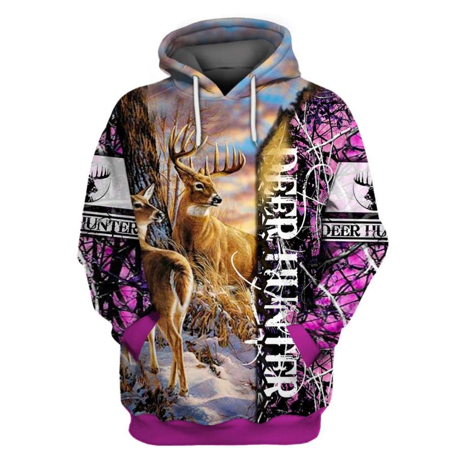 Beautiful Hunting Camo Branded Unisex Hoodie