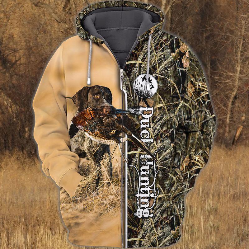 Dabrador Duck Hunting Dog 3D Hoodie Pullover Long Sleeve Hooded Sweatshirt All Over Print Plus Size S-5Xl