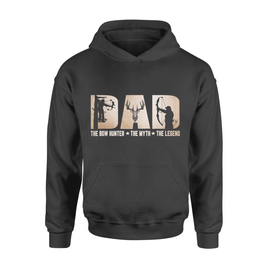 DAD The Bow Hunter The Myth The Legend Hunting Funny – Standard Hoodie