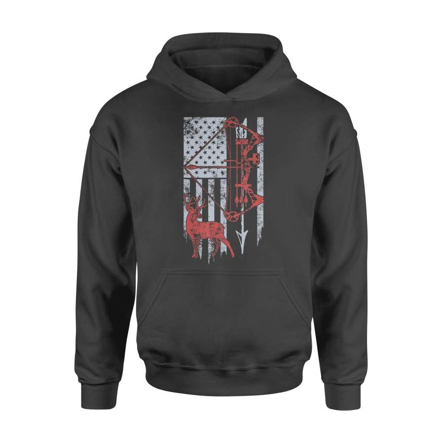 Bow Hunting Deer Flag for Men Or Women Hunters – Standard Hoodie