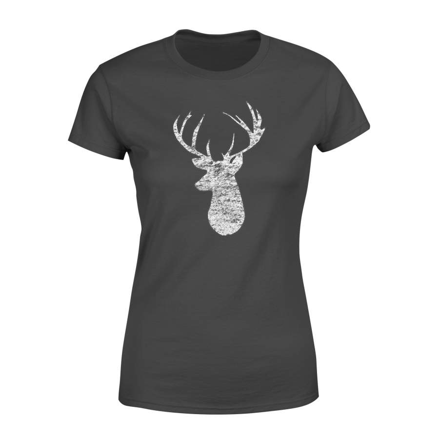 Camouflage Flag Deer Hunting 2-Sided T-shirt – Standard Women’s T-shirt