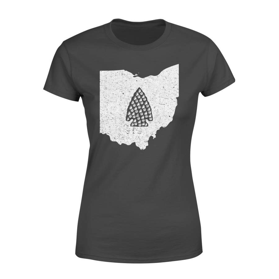 Arrowhead Hunting Ohio State Map Gift T-Shirt – Standard Women’s T-shirt