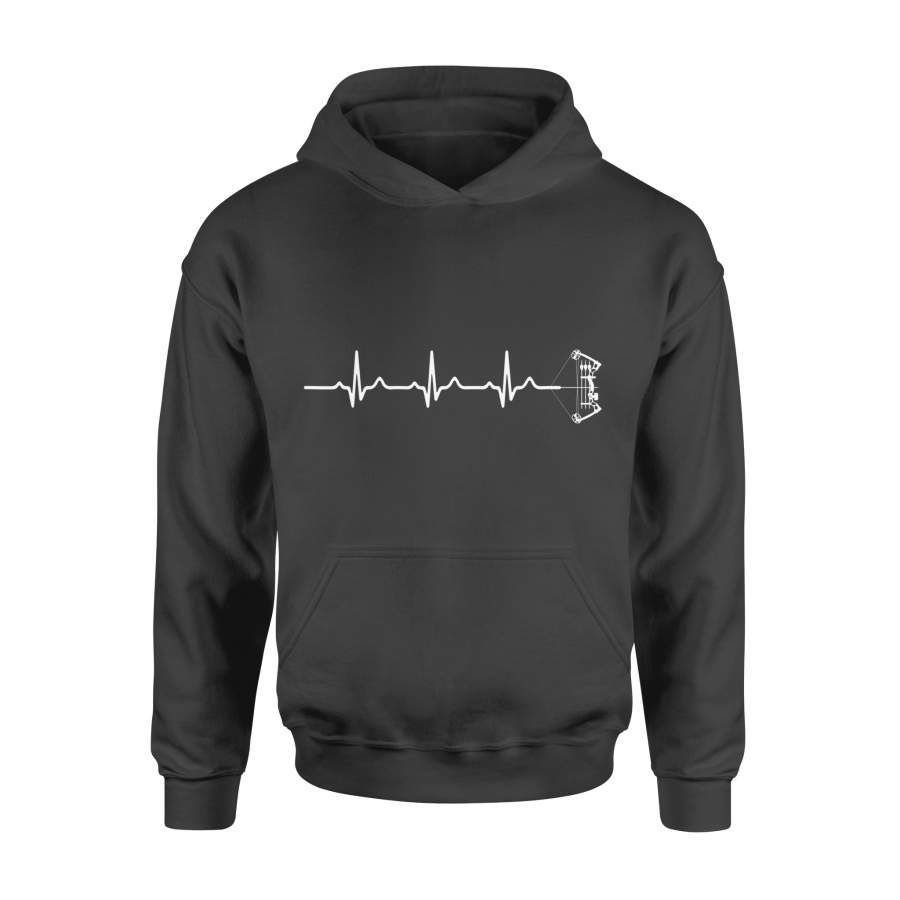 Archery Heartbeat With Bow Hunting Image Gift For Archer T-Shirt – Standard Hoodie