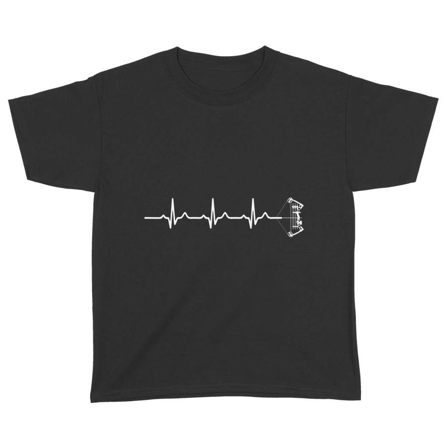 Archery Heartbeat With Bow Hunting Image Gift For Archer T-Shirt – Standard Youth T-shirt