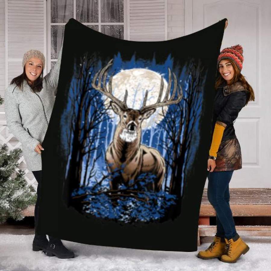 Custom Blanket Hunters Deer Hunting Blanket – Fleece Blanket