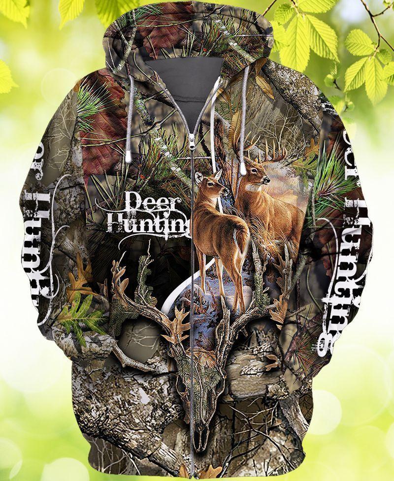 Hunting All Over Print Hn95 Unisex 3D Hoodie T Shirt All Over Print Plus Size S-5Xl