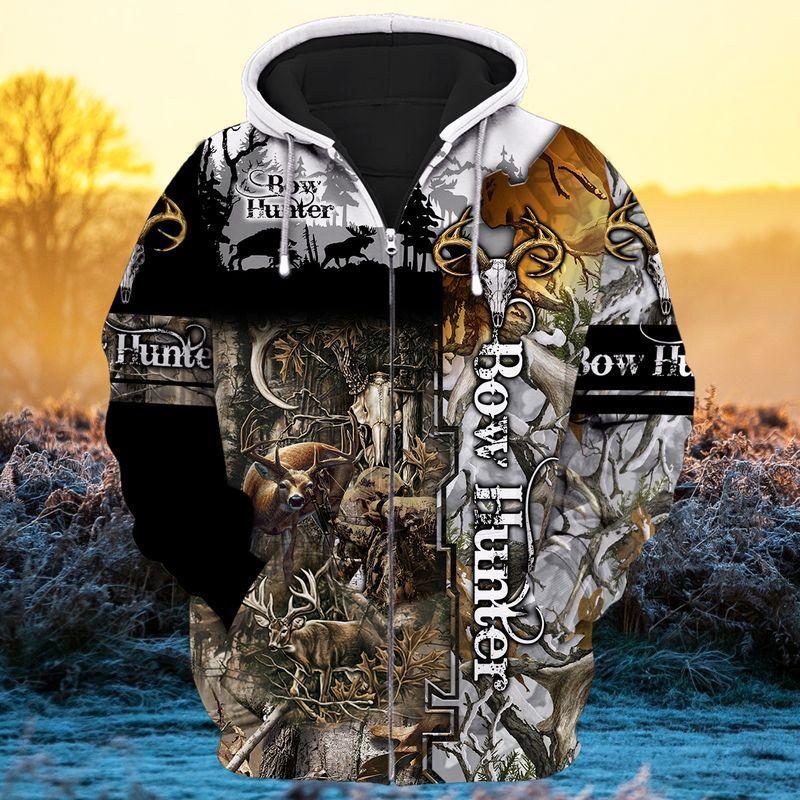 All Over Print Hunting Hn95 Unisex 3D Hoodie T Shirt All Over Print Plus Size S-5Xl