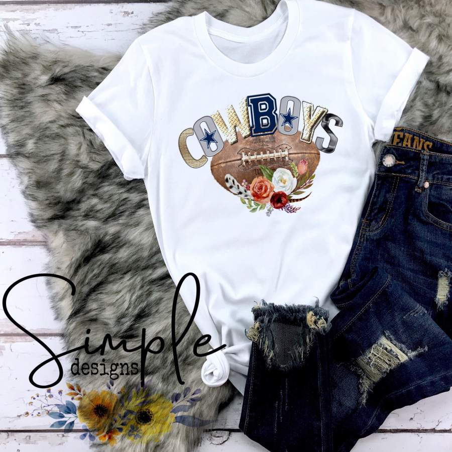 Dallas Cowboys Football Raglan, Football Shirts, Team Shirts