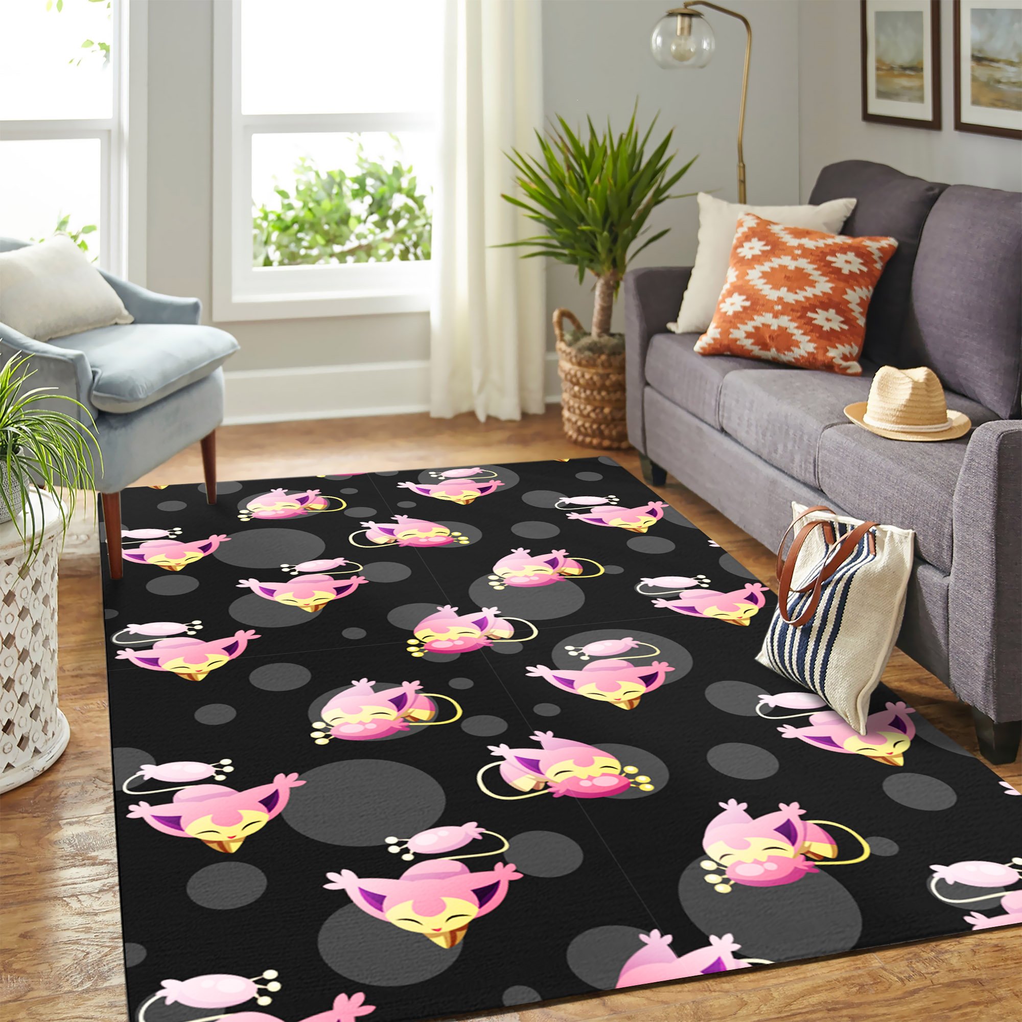 Cat kitty pokemon carpet rug