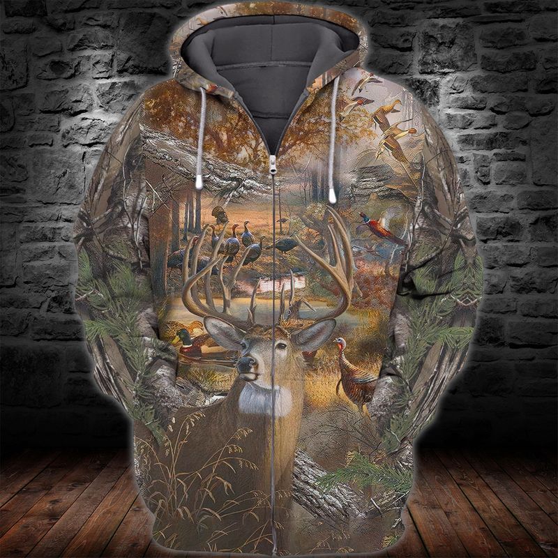 All Over Print Hunting Hy97 Unisex 3D Hoodie T Shirt All Over Print Plus Size S-5Xl