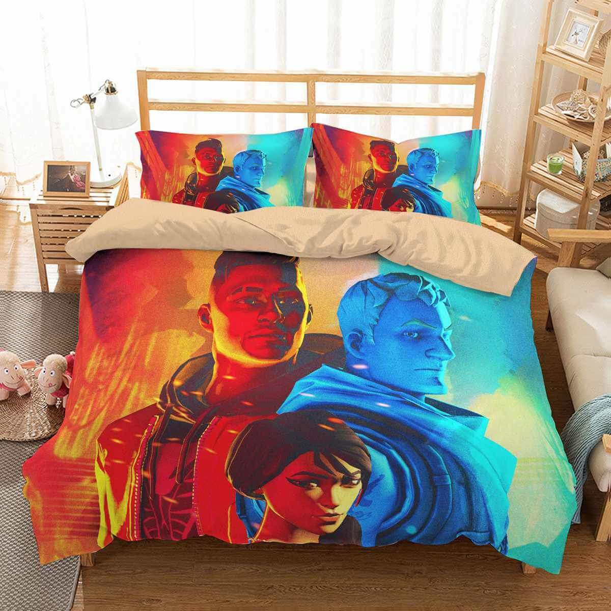 3D CUSTOMIZE FORTNITE 2049 BEDDING SET DUVET COVER SET BEDROOM SET BEDLINEN