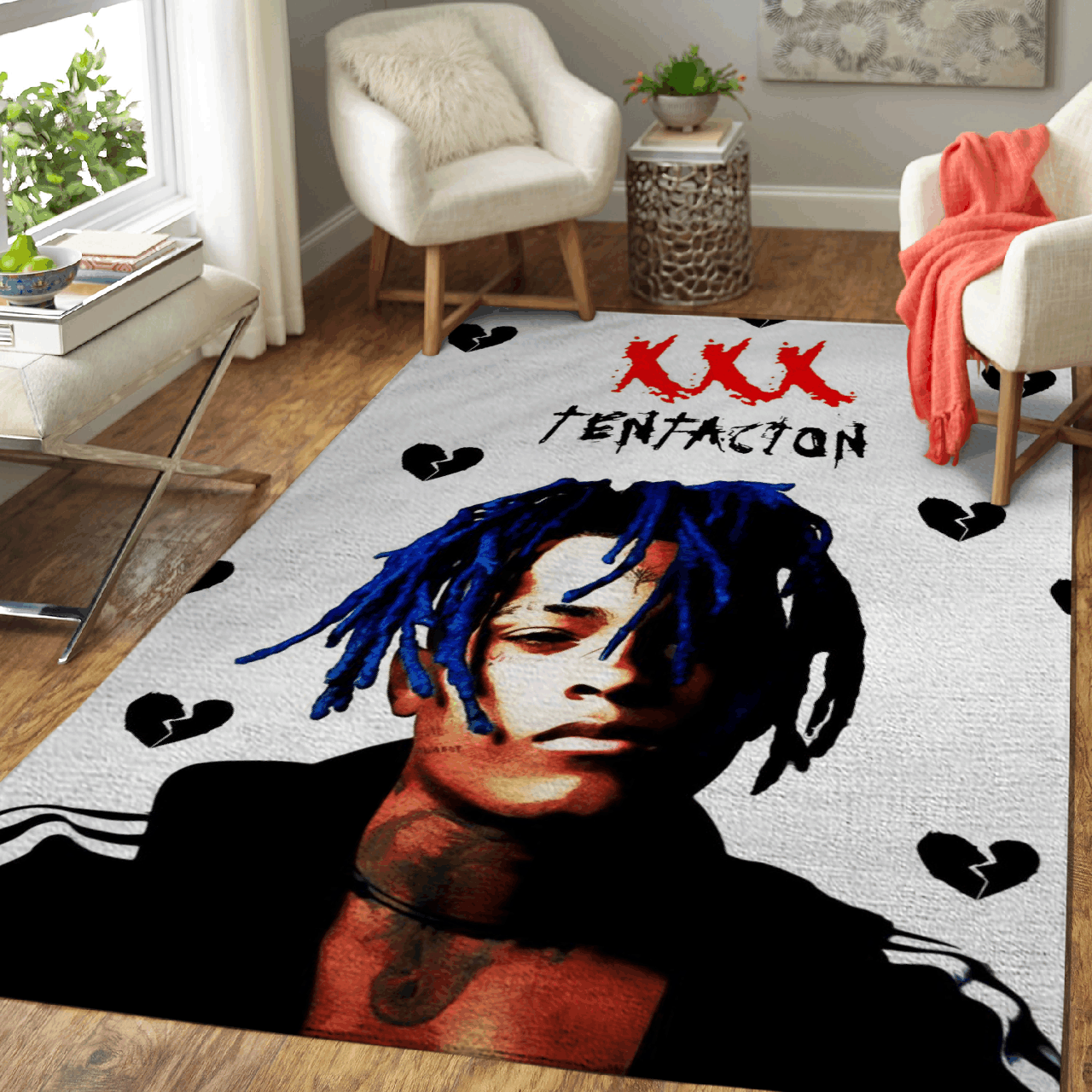 XXXTentacion The Legend rapper Pop Art For Fans Area Rug