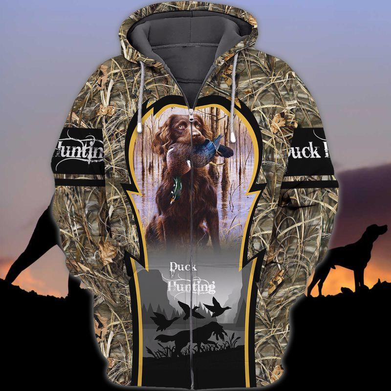 3D Full Print Duck Hunting Dog Hunting Unisex 3D Hoodie T Shirt All Over Print Plus Size S-5Xl