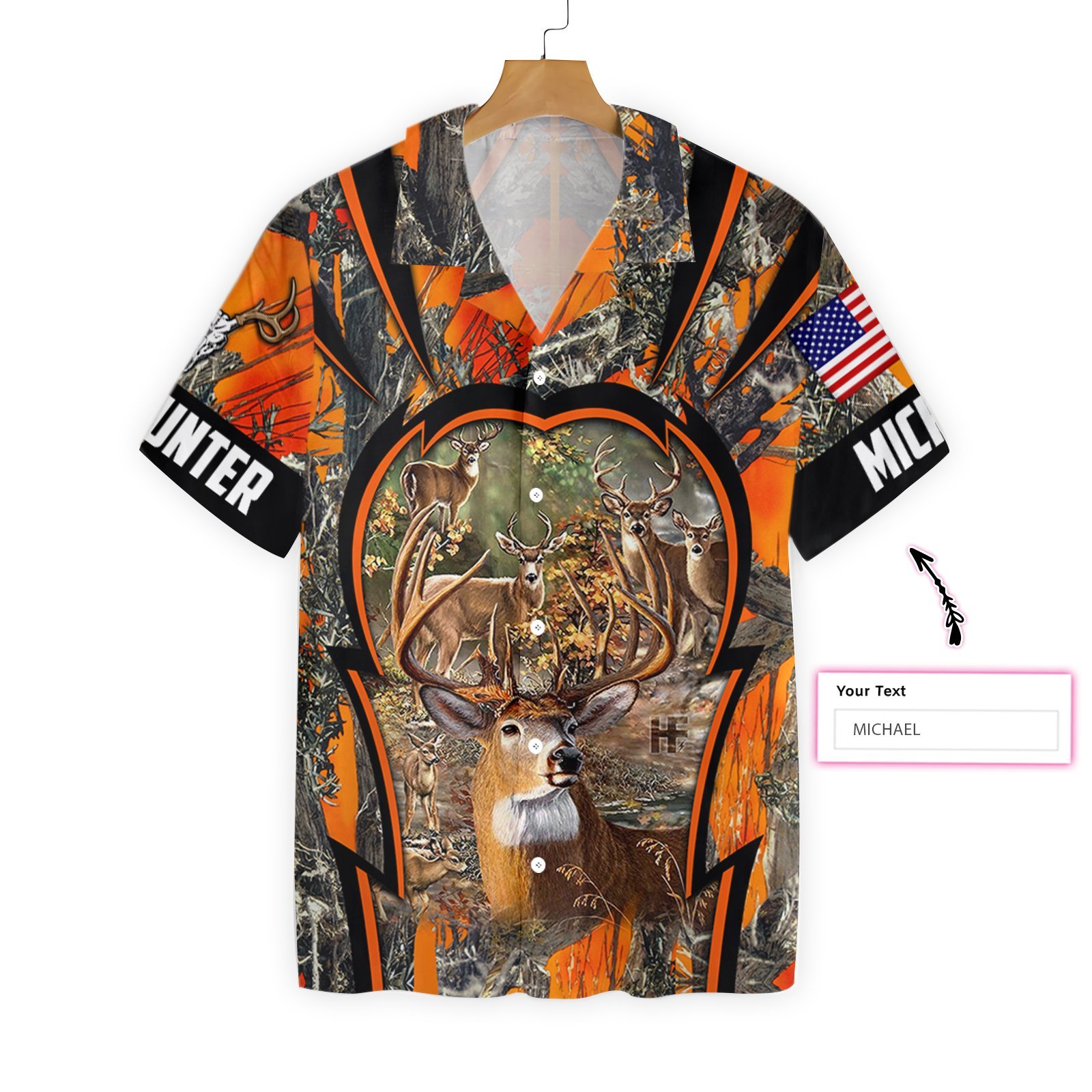 Personalized Name Deer Hunting Custom Hawaiian Shirt For Men, Hawaiian Shirt For Women, Aloha Shirt