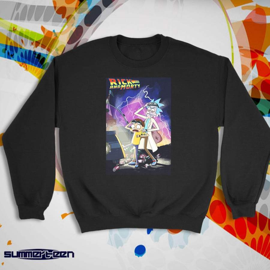 Back To The Future Rick And Morty Women’S Sweatshirt