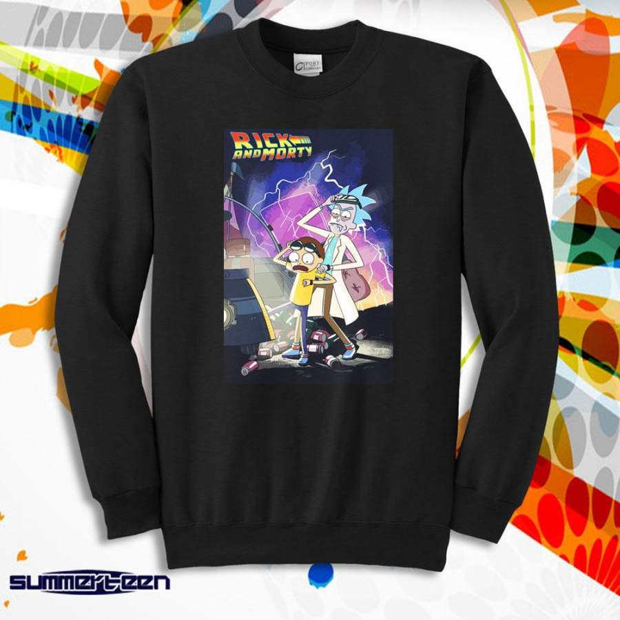 Back To The Future Rick And Morty Men’S Sweatshirt