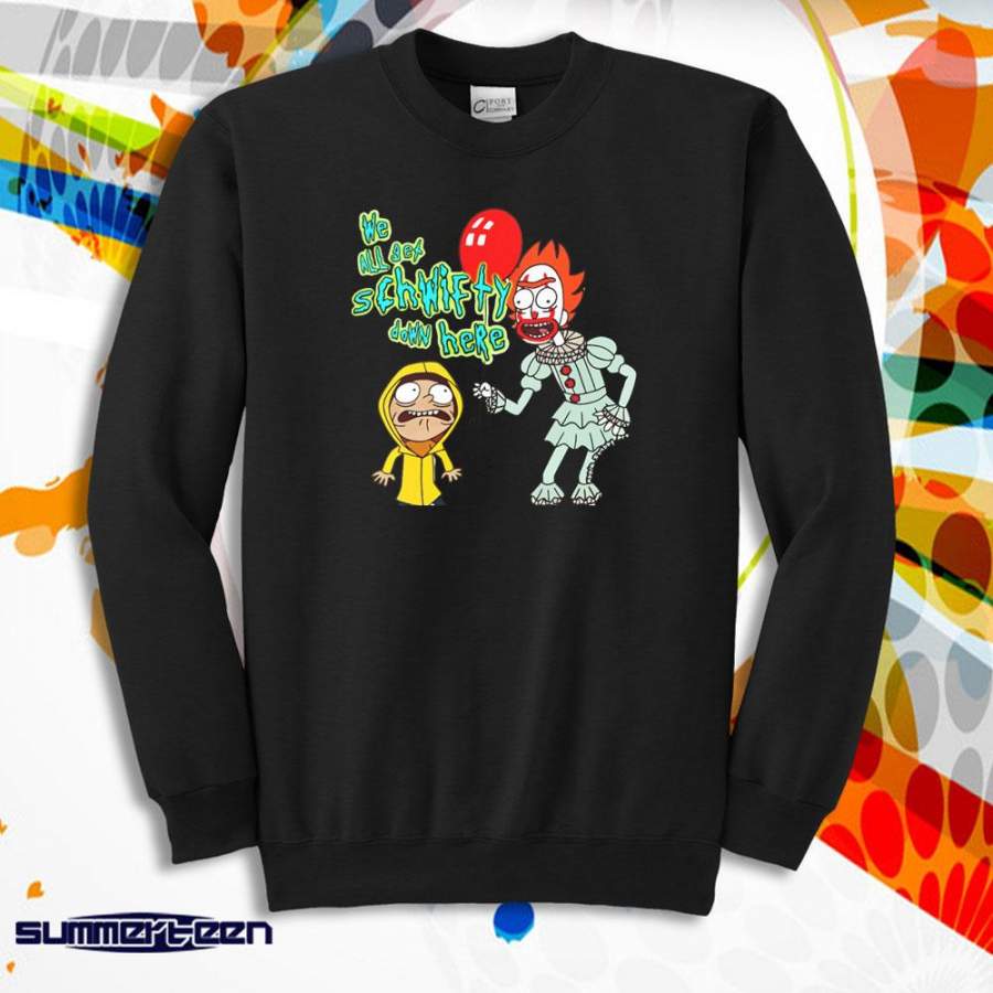 Clown Rick And Morty Anime Funny Men’S Sweatshirt