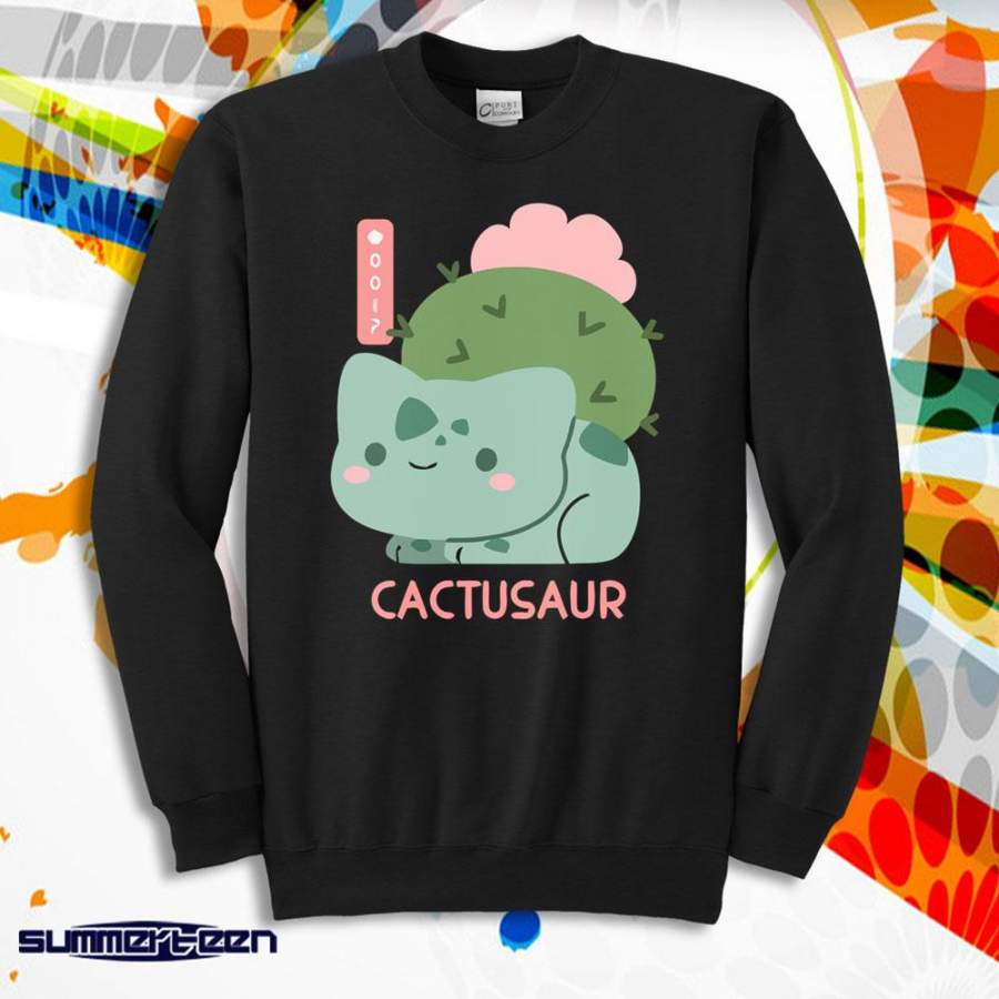 Bulbasaur Cactusaur Pokemon Funny Men’S Sweatshirt