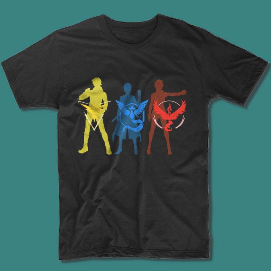Pokemon Go Team Instinct Mystic Valor Logo Men’S T Shirt