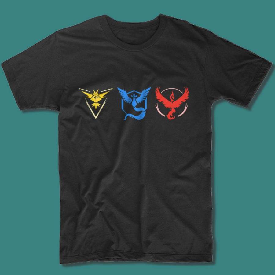 Pokemon Go Instinct Mystic Valor Team Logo Men’S T Shirt