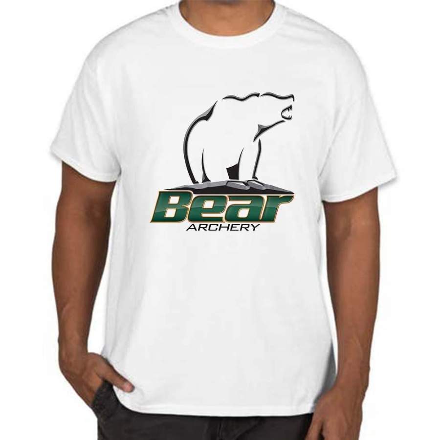 Bear Archery Hunting Bows T-shirt Round Neck Tees Male