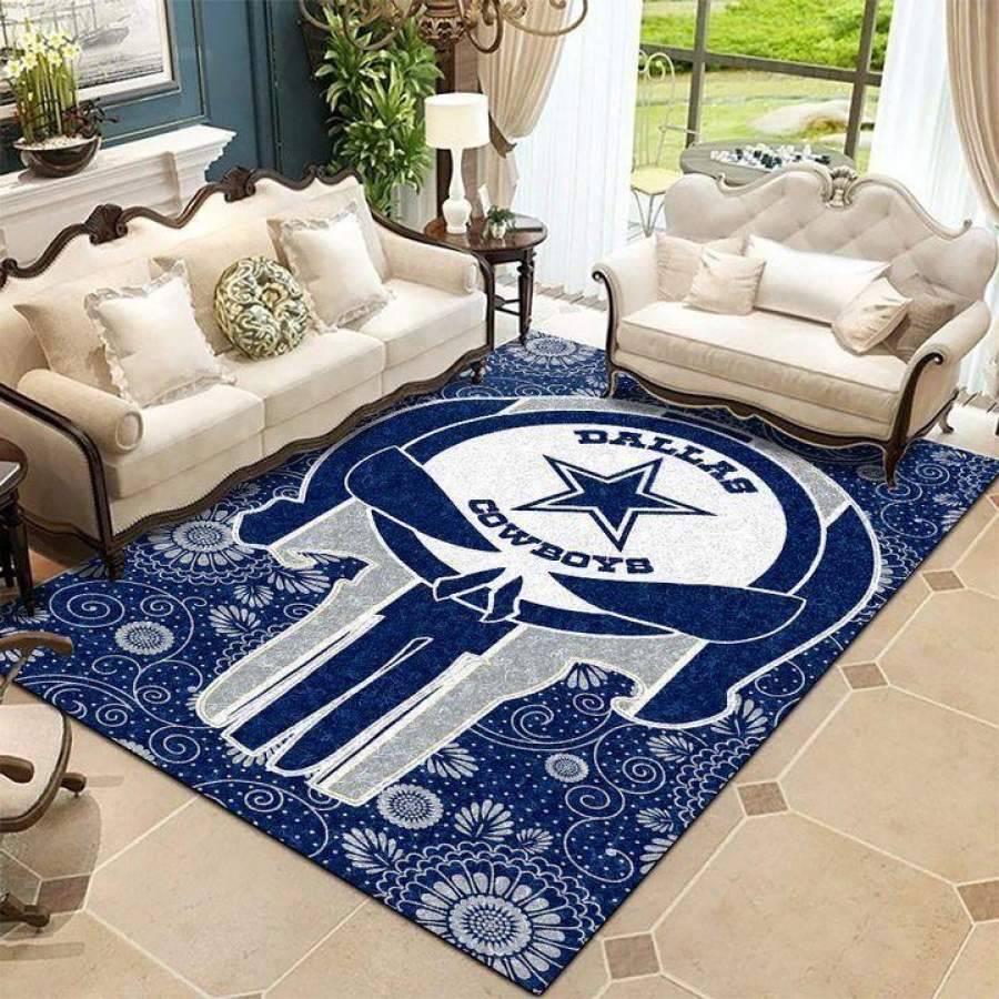 Dallas Cowboys Area Rug Christmas Rug B080824 Floor Decor