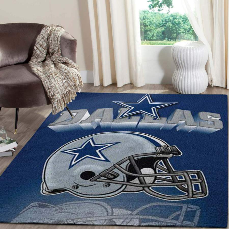 Dallas Cowboys Area Rug DLB2603, Football Area Rug Floor Decor