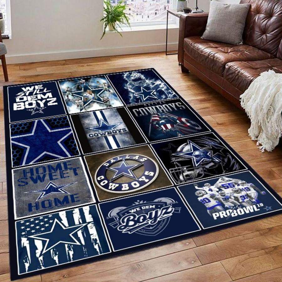 dallas cowboys fan living room rug