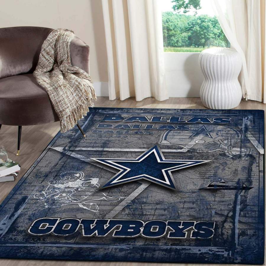 Dallas Cowboys Area Rug DLB2610, Football Area Rug Floor Decor