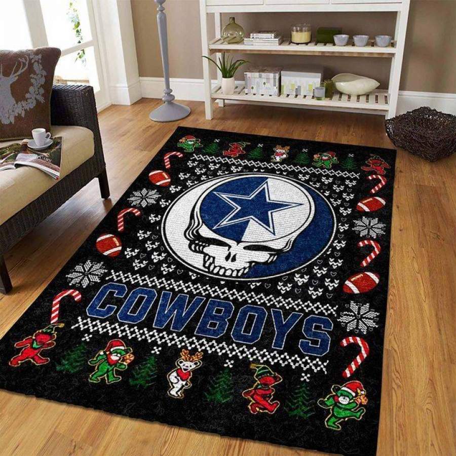 Dallas Cowboys Area Rug Christmas Rug B300809 Floor Decor