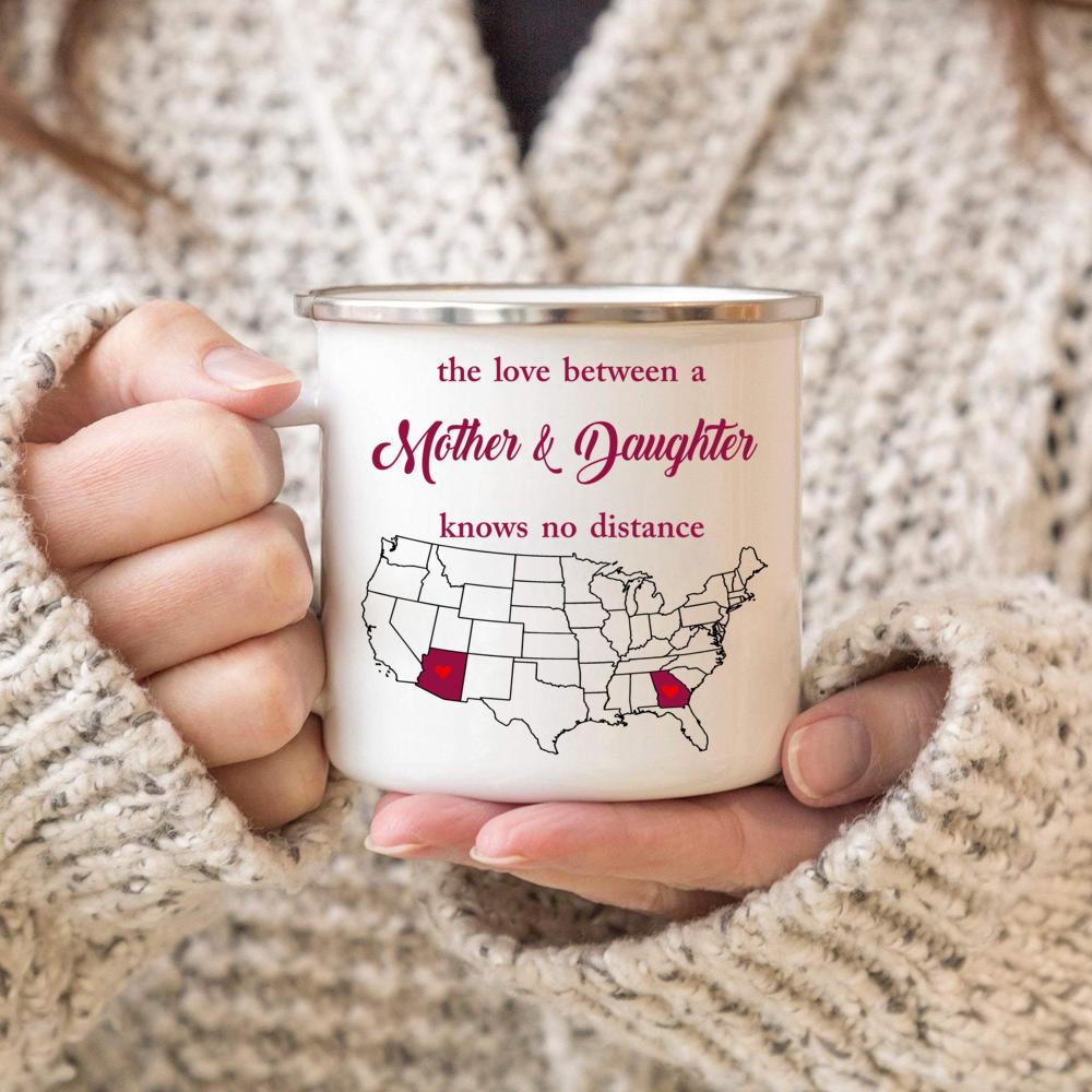 Georgia Arizona The Love Between A Mother And Daughter Gift For Mother’s Day 11oz, 15oz Ceramic Mug, 12oz Campfire Mug