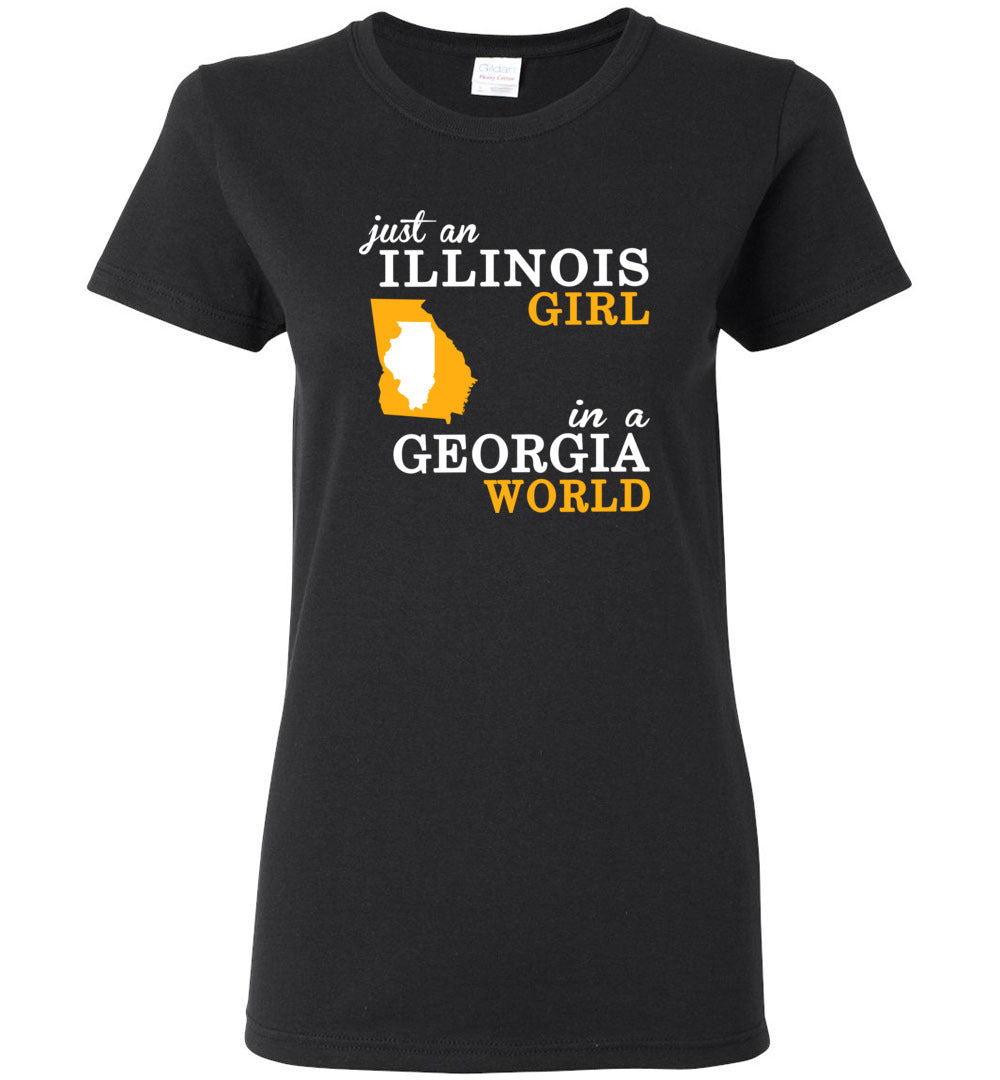 Just an Illinois Girl In A Georgia World – Women Tee