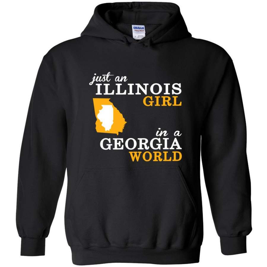 Just an Illinois Girl In A Georgia World – Hoodie