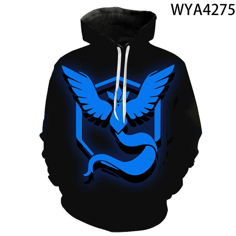 3D Printing Fashion Pokemon Hoodies – Cartoon Anime Sweatshirt Pullover