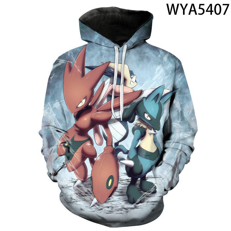 Copy of Fashion Casual Pokemon Hoodies – 3D Printed Sweatshirts Pullover