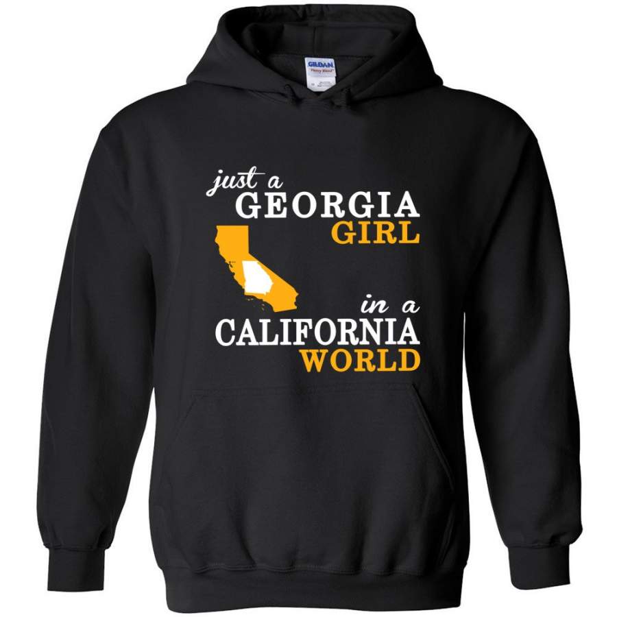 Just A Georgia Girl In A California World – Hoodie