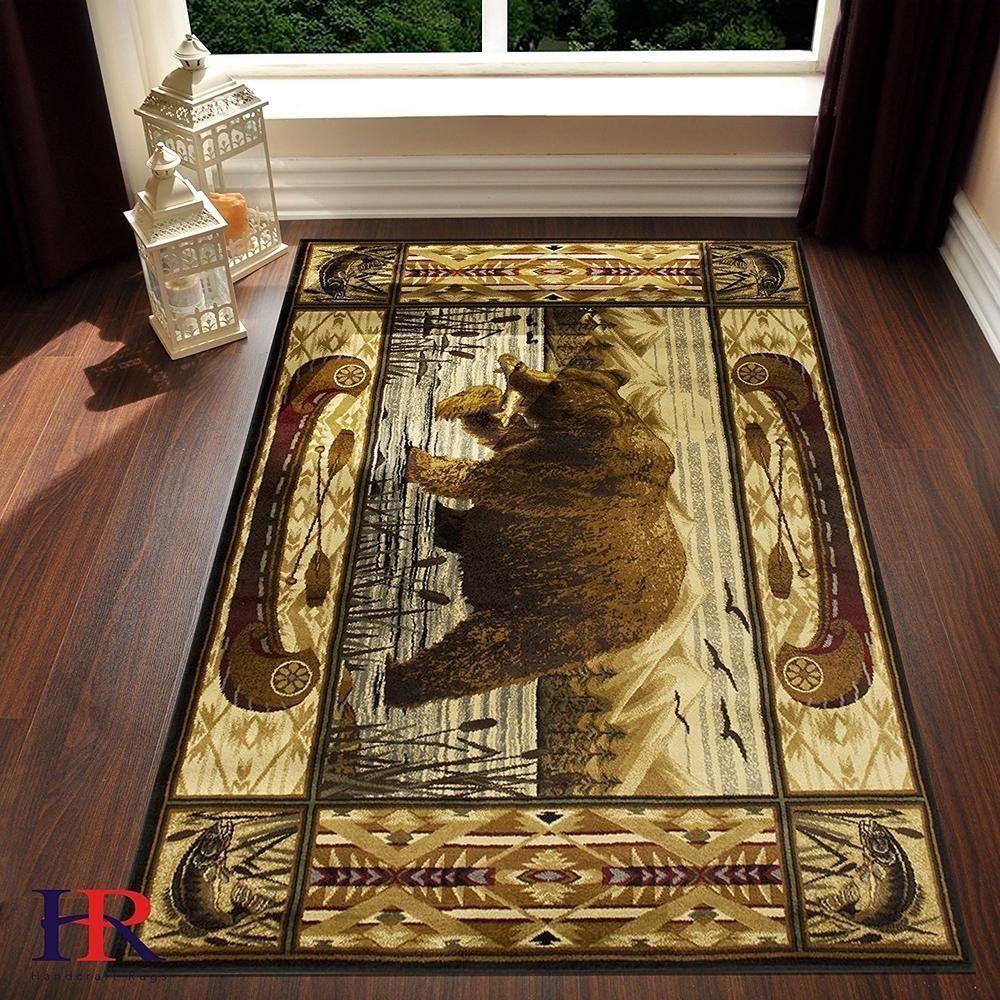 Bear Hunting Fish CLM3009014M Rug