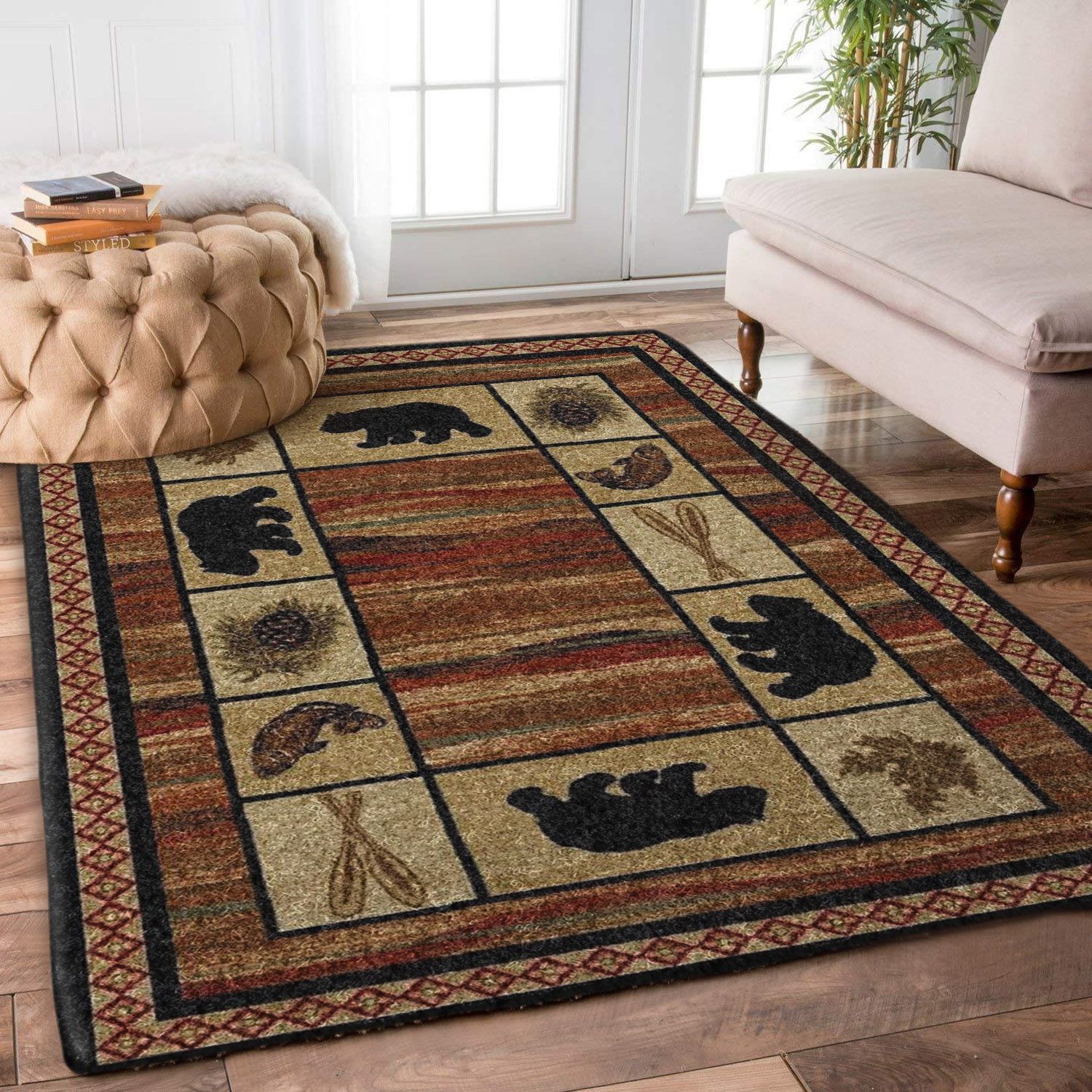 Bear Hunting Vintage DN1301050R Rug