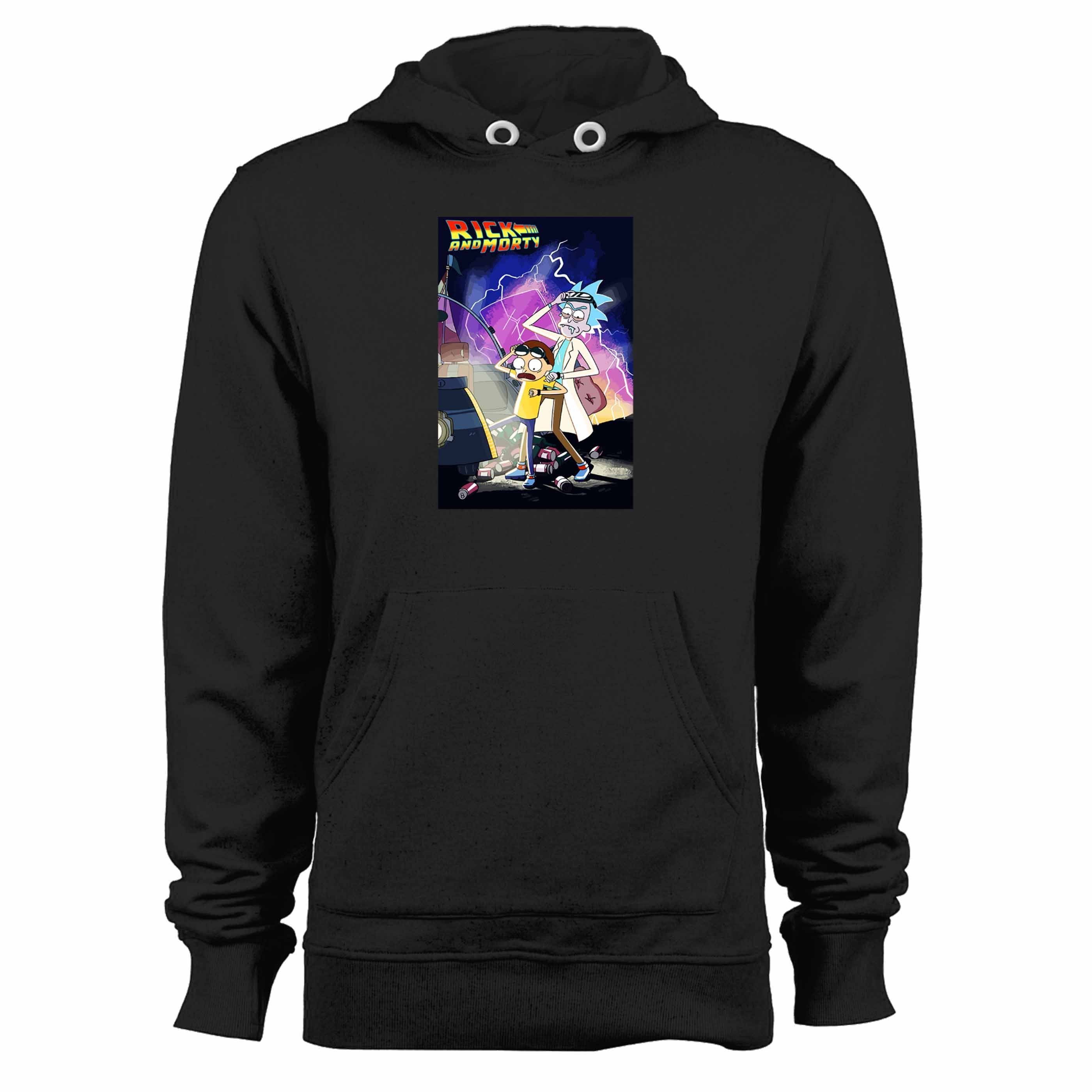 Back To The Future Rick And Morty Unisex Hoodie