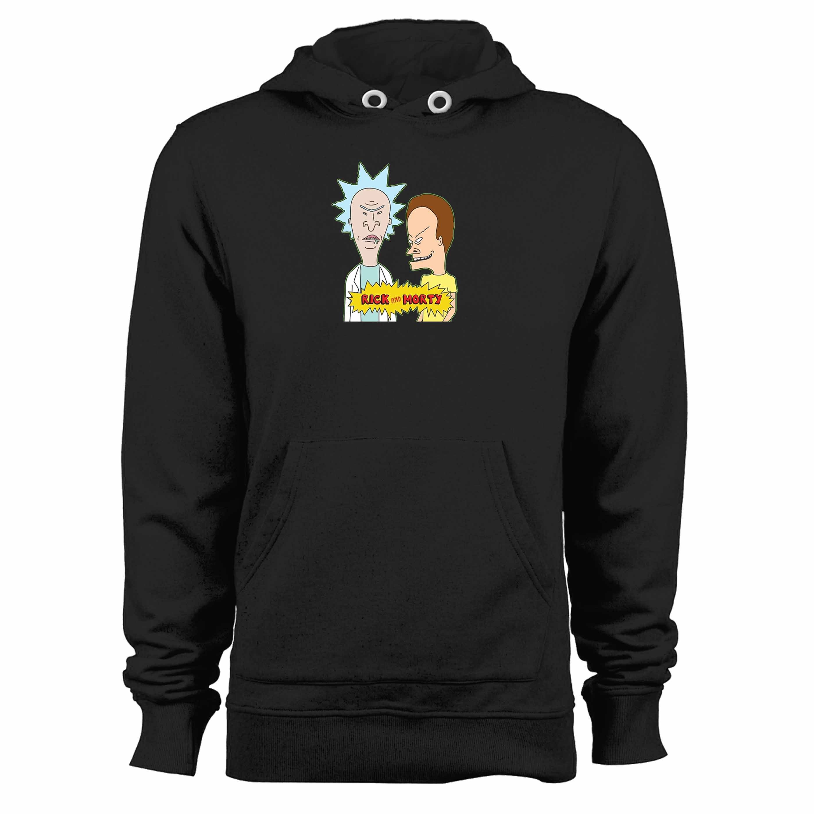 Beavis And Butthead Parody Rick And Morty Unisex Hoodie