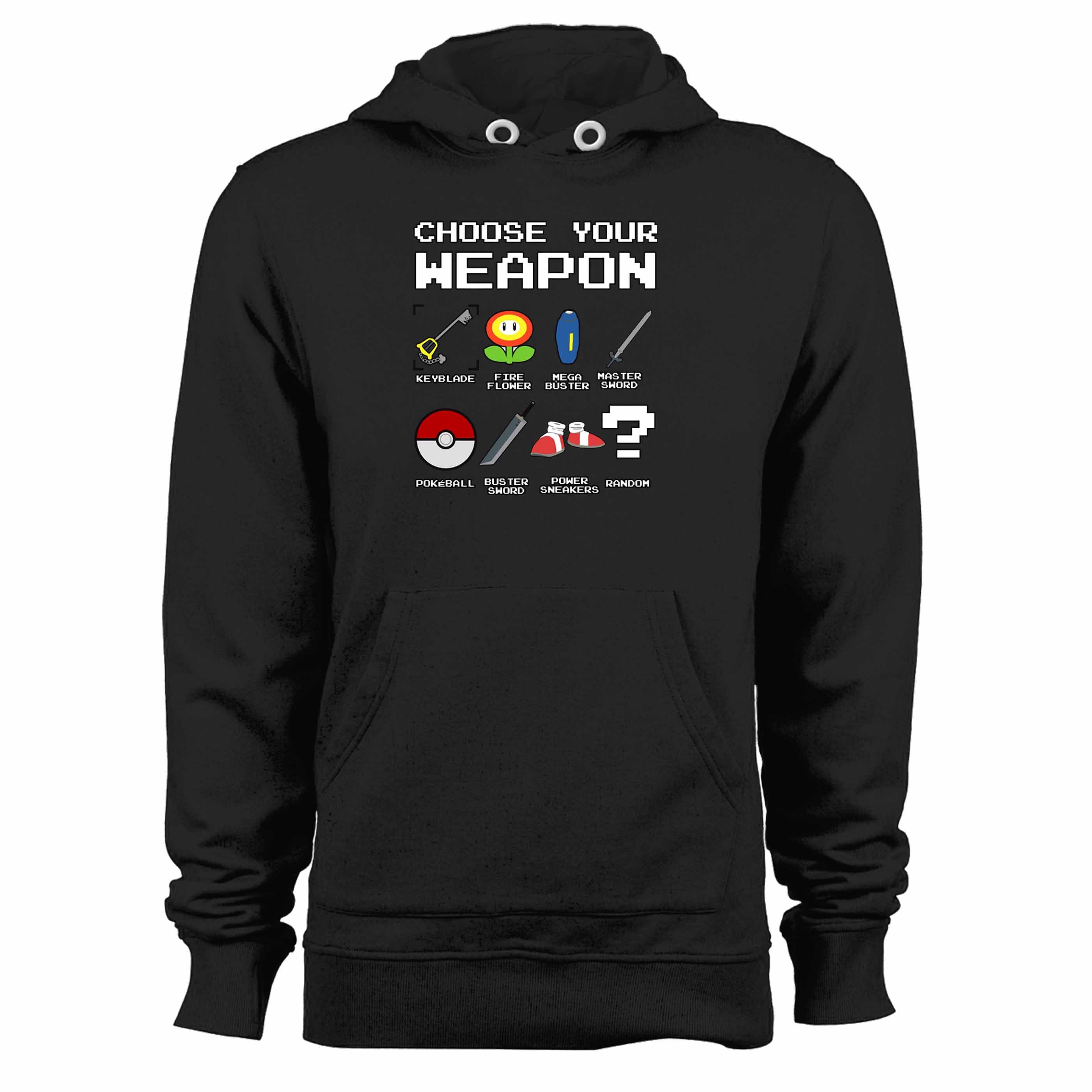 Choose Your Weapon Funny Gamer Pokemon Nintendo Unisex Hoodie