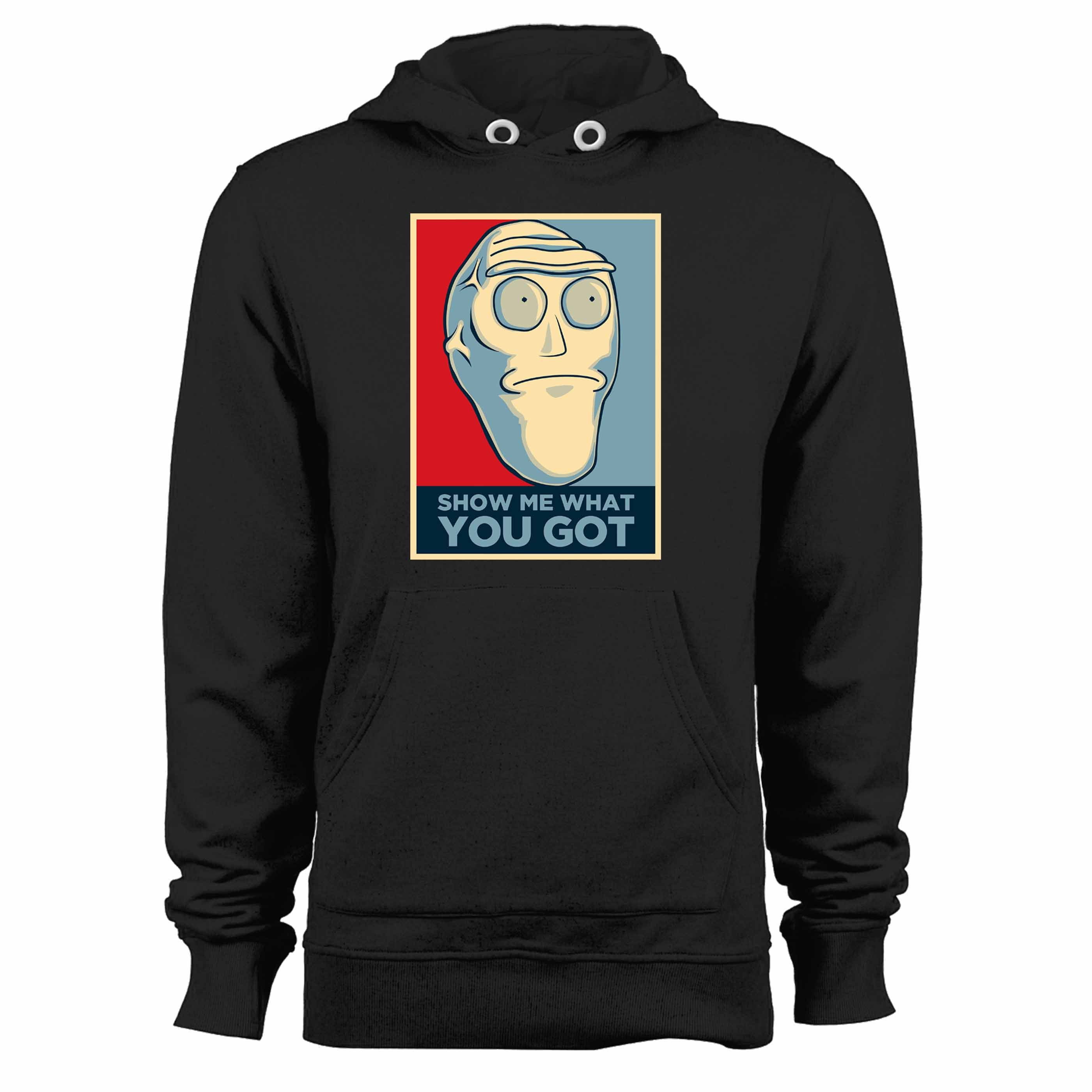 Cromulon Show Me What You Got Rick And Morty Giant Head Unisex Hoodie