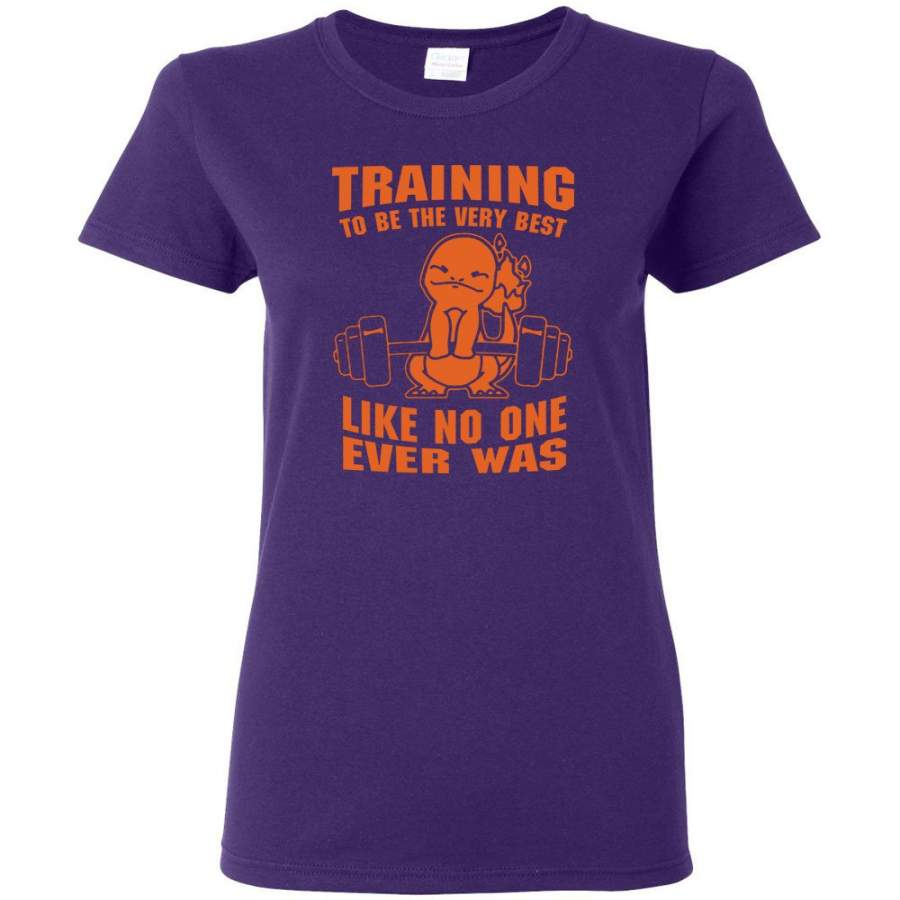 Training To Be The Best Like No One Ever Was Pokemon Gym Charmander – Women T-shirt